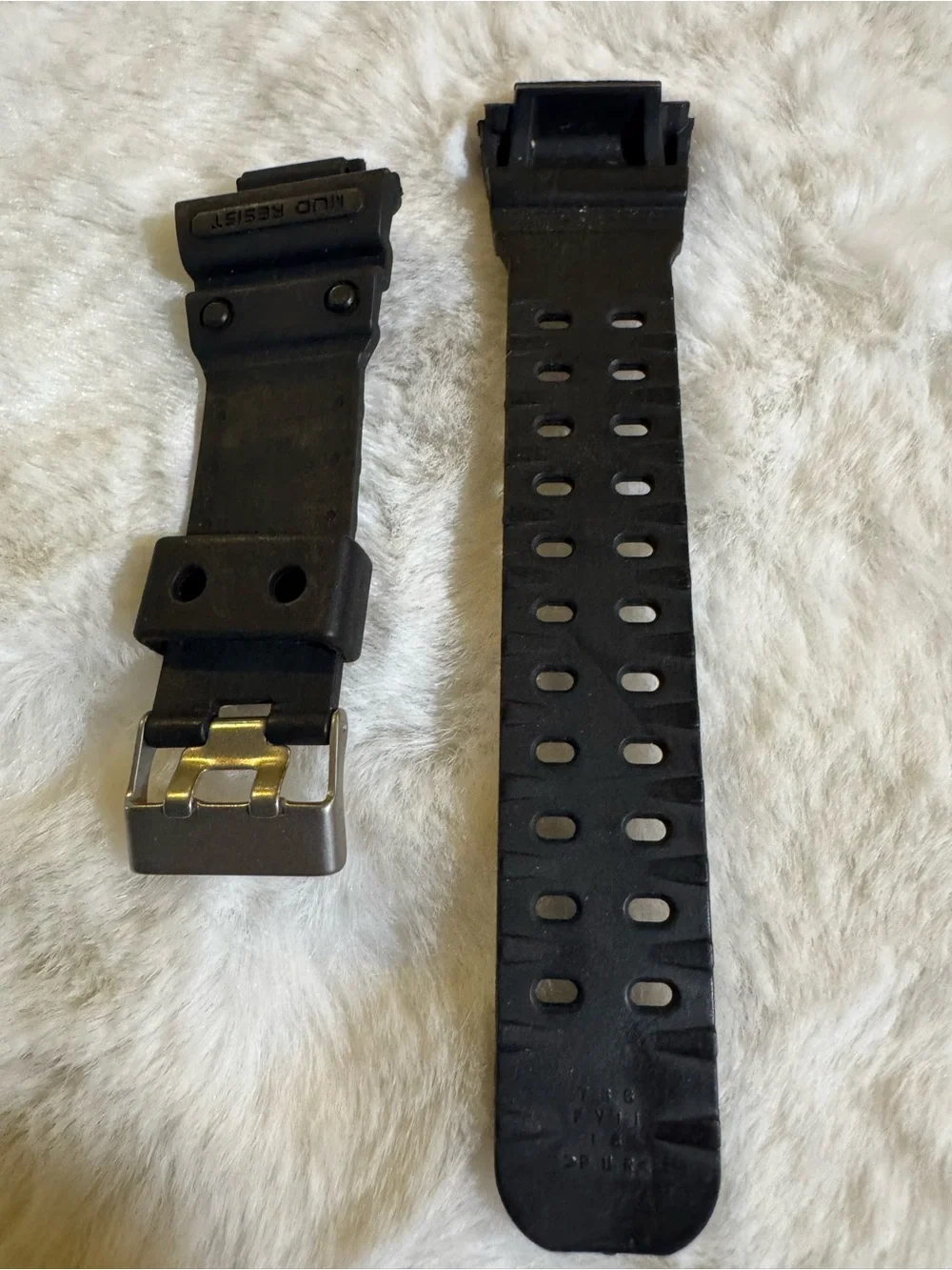 Replacement Black Rubber Watch Strap for Men G-Shock GA-100, GX-56